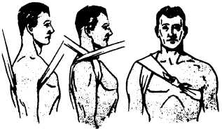 Cravat bandage for the axilla