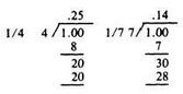 Convert fraction to decimal