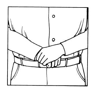 Correct hand position for abdominal thrust